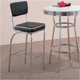 thumbnail image 4 of Retro Black Bar Stool Set of 2, 4 of 7