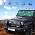 thumbnail image 5 of Kdxio Starfish and Shell Print Front Windshield Sun Shade,Folding Auto Sunshade for Car Truck SUV-Medium, 5 of 7