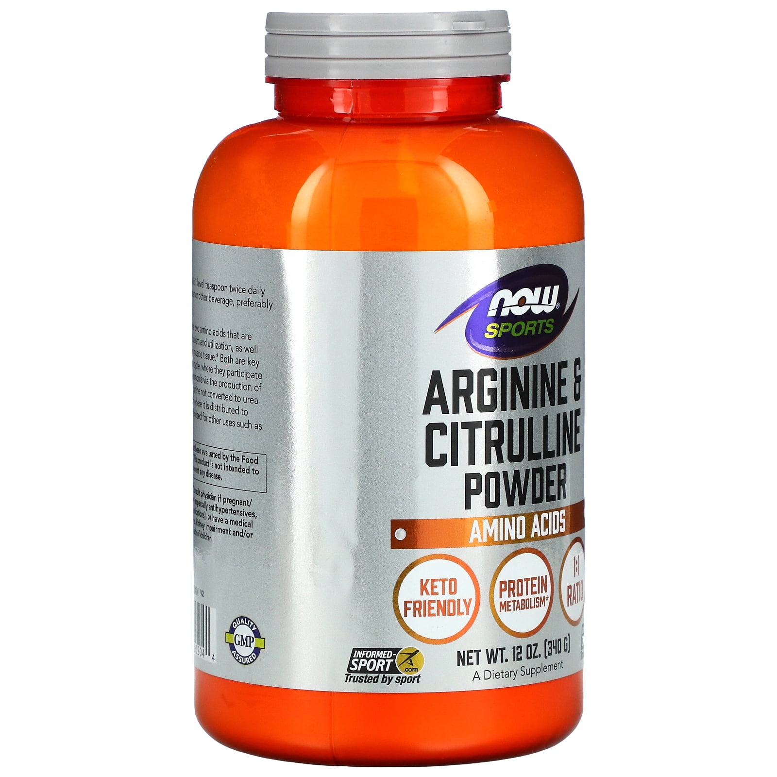 Now Foods, Arginine & Citrulline Powder, 12 oz