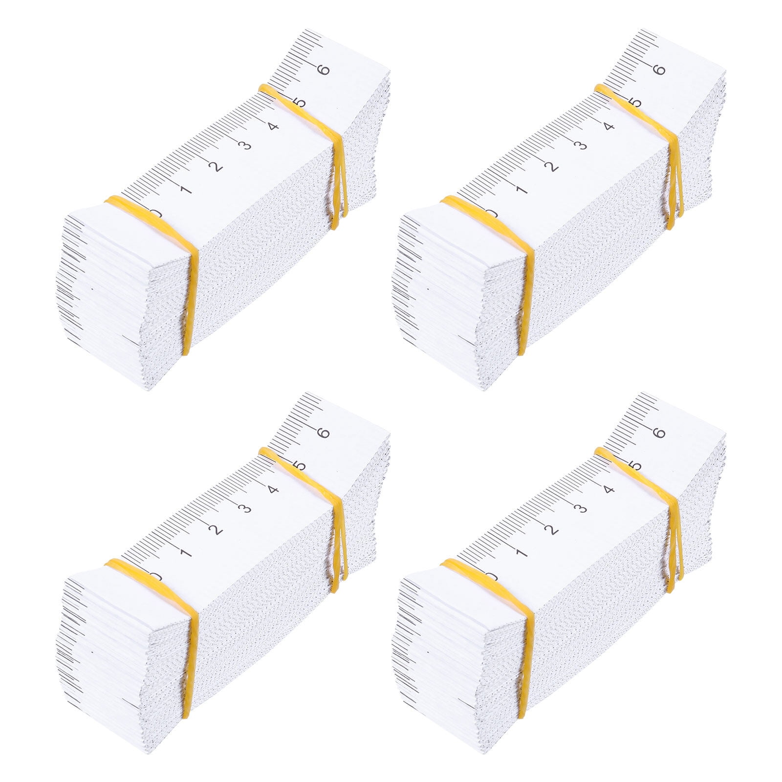 Etereauty 100Pcs Disposable Double-sided Paper Tape Measure Wound Measuring  Rulers 