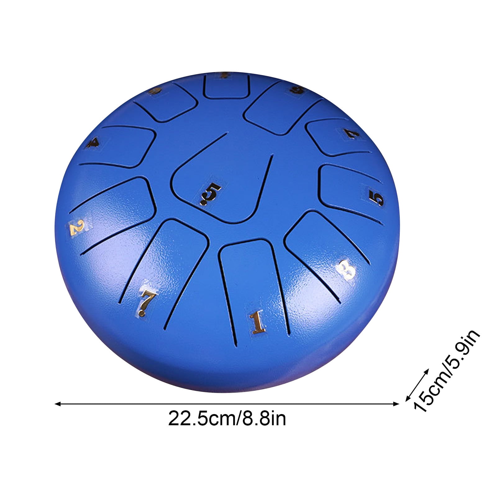 YODETEY Handheld Steel Tongue Drum with Zen Design for Musical Creativity,Meditation,and Stress Relief Decoration Ornaments