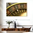 thumbnail image 3 of Elephant Stock Vintage Roulette Wheel Wall Art - Horizontal Canvas Wall Art - Living Room Wall Decor - Hobbies And Lifestyle Canvas - Gold And Red Decor - 39" x 26", 3 of 8