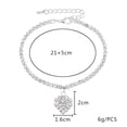 thumbnail image 3 of DPTALR Ladies Personality Anklet Love Heart Diamond Anklet Jewelry, 3 of 9