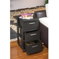 thumbnail image 2 of MQ Infinity 3-Drawer Resin All-purpose Rolling Storage Cart, Espresso, 2 of 5