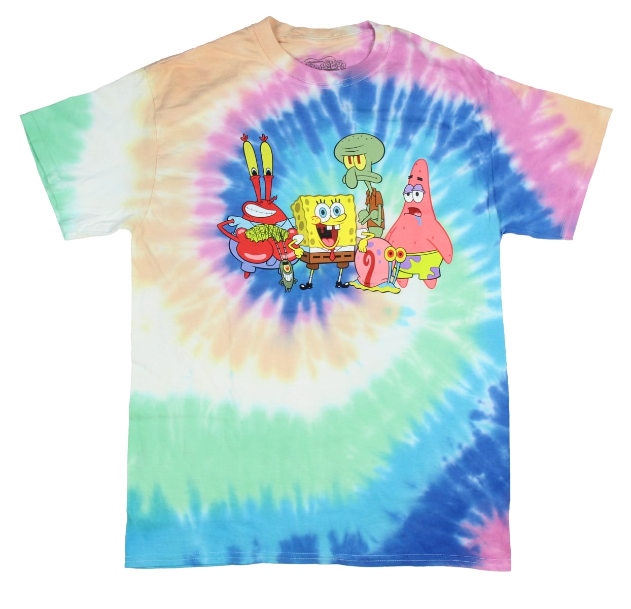 spongebob squarepants tie dye shirt