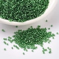 thumbnail image 1 of MIYUKI Delica Beads Cylinder Japanese Seed Beads 11/0 (DB0046) Silver-Lined Green 1.3x1.6mm Hole: 0.8mm about 2000pcs/10g, 1 of 4