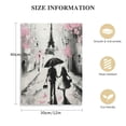 thumbnail image 2 of JEUXUS  Abstract Paris Canvas Wall Art: Black White Eiffel Tower Painted , Pink and Grey Picture Print Room Decor for Teen Girls Bedroom Bathroom 12x16 in, 2 of 5