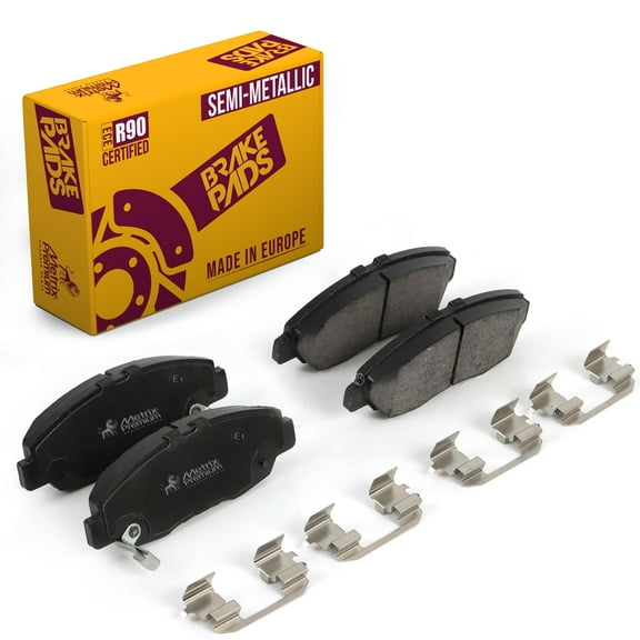 Metrix Premium Chassis Parts Front Semi-Metallic Disc Brake Pad Set D465 Fits Honda Accord, Civic, Insight