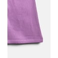 thumbnail image 3 of Wonder Nation Little Girls Ribbed Flare Leggings, Sizes 4-10, 3 of 3