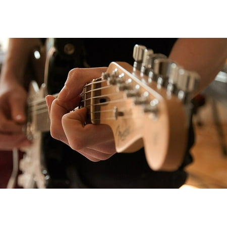 Guitar Loop Peel-n-Stick Poster of Loop Musical Instrument The Guitar Close-up Hand Poster 24x16 Adhesive Sticker Poster Print ()