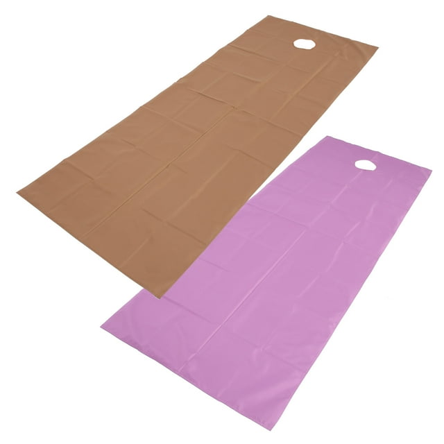Beds Cover, 75x200cm Bed Sheet Open Hole Type For Salon Purple+Dark Coffee