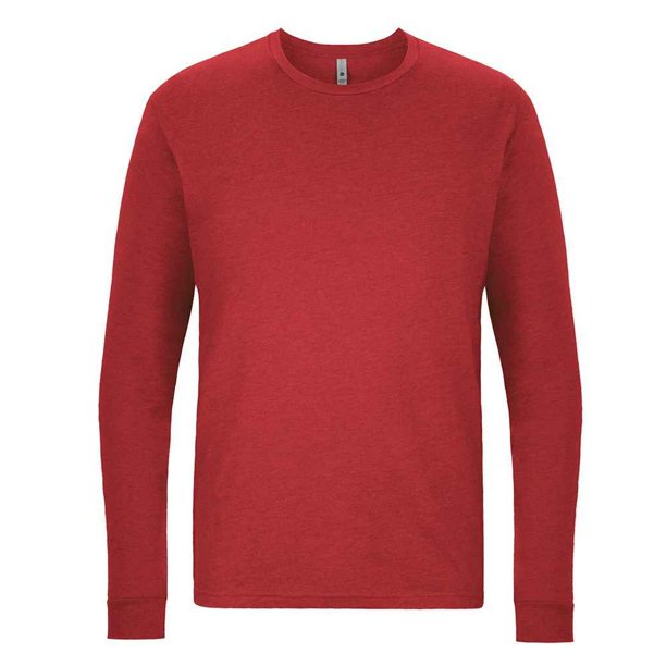 Next Level Apparel - Camiseta de CVC de Manga Larga para Adultos Unisex (Rojo Cardenal)
