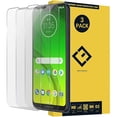 thumbnail image 1 of ccwmincc Moto G7 Power Screen Protector-(3 Pack) Bubble Free Case Friendly Ultra-Thin Anti-Scratch Anti-Fingerprint Clear Tempered Glass Protective Film Compatible with Moto G7 Power XT1955 6.2 inch, 1 of 1