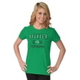 thumbnail image 4 of Ohio Vintage Buckeye Leaf Stencil OH Womens Slim Fit Graphic Tee Brisco Brands L, 4 of 5