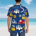 thumbnail image 4 of Honeii Animals Rescue Team Print Men’s Hawaiian Shirt,Classic Button-Down Short Sleeve Shirt, for Beach, Vacation, and Outdoor Activities,XX-Large, 4 of 7