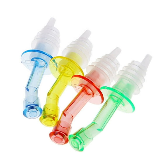 USEOSITY 4pcs Wine Aerator Pourer Premium Aerating Pourer and Decanter Spout (Random Color)