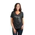thumbnail image 2 of Thread Tank Home Roots State Florida FL Women's Relaxed V-Neck T-Shirt Tee Charcoal X-Large, 2 of 4