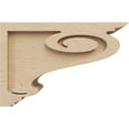 thumbnail image 3 of 4"W x 12"D x 8"H Classic Scroll Rough Cedar Woodgrain TimberThane Corbel, Primed Tan, 3 of 6