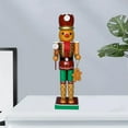 thumbnail image 4 of Wooden Nutcracker Soldier Figurine Ornament for Windmill , Multicolor, 35cm, 4 of 6
