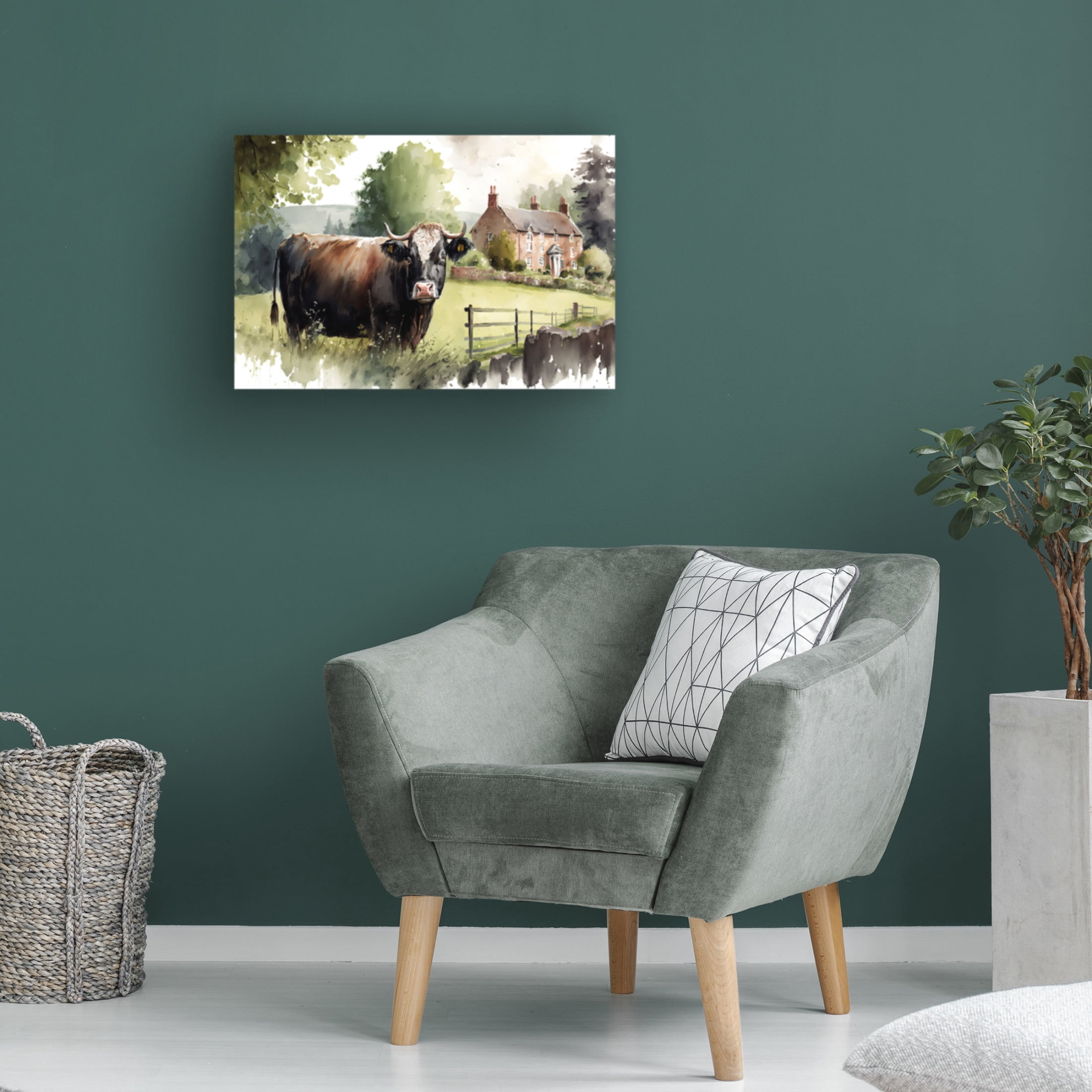 Canvas Wall Art - The Golden Valley 'The Rectory' Wall Art for Living Room, Bedroom, or Office Décor by Trademark Fine Art - 19 x 12 Inches