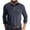Dark Blue, variant on Men's Long Sleeve Shirts Men's Spring And Solid Color T-shirt Lapel 3 Button Open Placket Button Long Sleeved Top