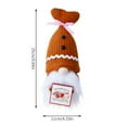 thumbnail image 2 of Christmas Gnome Plush Decorations Handmade Scandinavian Tomte - Christmas Home Tabletop Elf Gnomes Ornaments, 2 of 7