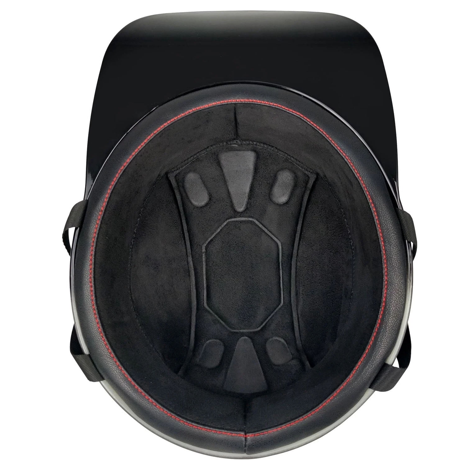 Adult unisex black semi motorcycle helmet, transport approved, baseball cap style for motorcycles and electric vehicles.（XL 61-62cm）