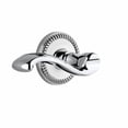 thumbnail image 3 of Grandeur 814601 Newport Solid Brass Rose Left Handed Privacy Door Lever Set - Brass, 3 of 7