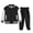 Black, variant on Toddler Boy Girl Baseball Tracksuit Outfit Varsity Bomber Jacket Pants Sweatsuits Set Sportswear Fall Winter Clothes (Red, 15-16 Years)