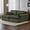 Green, variant on Corduroy Double Lounge Chaise Sofa Indoor, Oversized Upholstered Sleeper Cloud Couch, Sectional Deep Seat Loveseat for Living Room, No Assembly Required, Grey