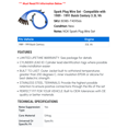 thumbnail image 2 of Spark Plug Wire Set - Compatible with 1989 - 1991 Buick Century 3.3L V6 1990, 2 of 2
