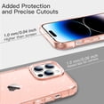 thumbnail image 7 of JETech Glitter Case for iPhone 14 Pro 6.1-Inch, Bling Sparkle Shockproof Phone Bumper Cover, Cute Sparkly for Women and Girls (Rose Gold), 7 of 7