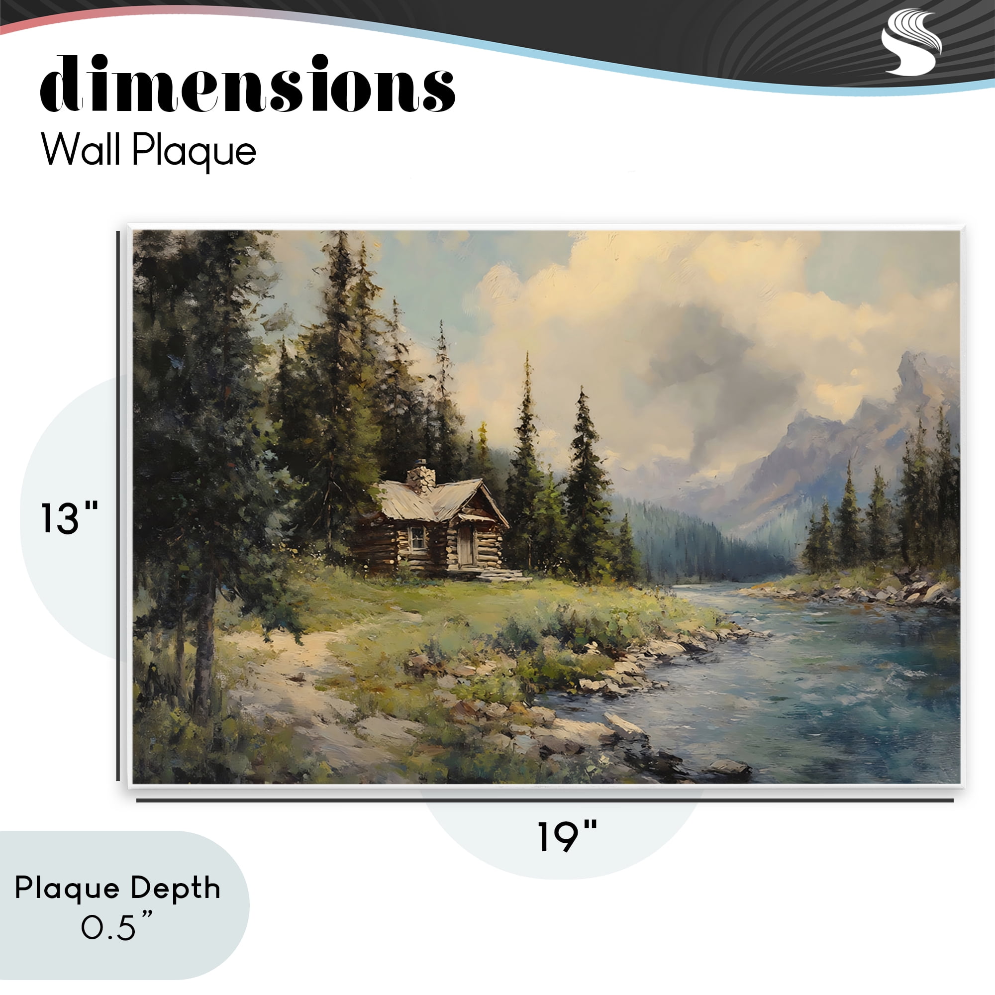 Stupell Industries Creek Cabin Riverside Retreat Wall Plaque Art, design by Franklyn Gregory