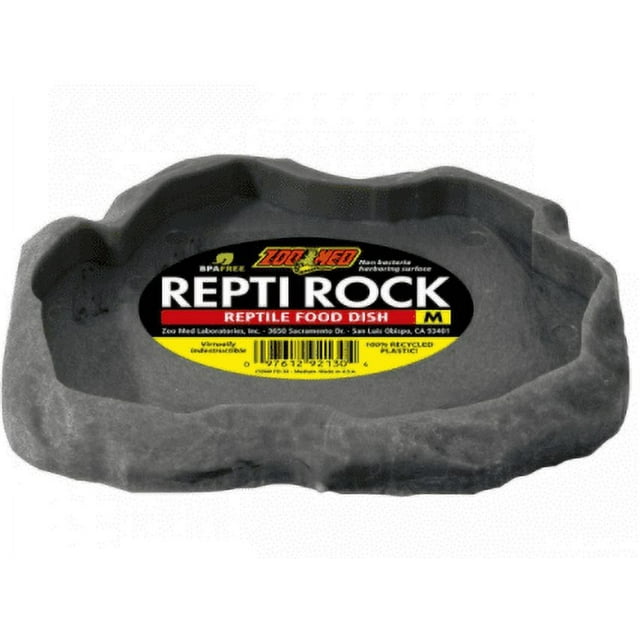 Plato de comida Zoo Med Repti Rock Mediano