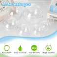 thumbnail image 3 of Adornos navideños rellenables OJYUDD de plástico transparente, 50 unidades, 3 of 7