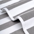 thumbnail image 6 of American Soft Linen, 100% Cotton 4-Pack Turkish Cabana Striped Beach Towels – Sand-Free, Soft & Absorbent, 30x60 Inches - Rockridge Gray, 6 of 10