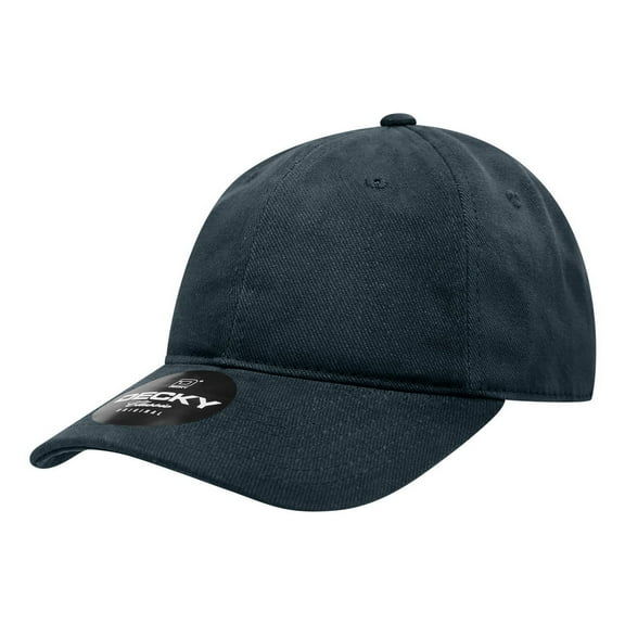 Decky 112 6 Panel Low Profile Relaxed Brushed Cotton Dad Hat-Navy