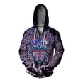 thumbnail image 5 of Sudadera con capucha de otoño para hombre, sudadera con capucha con estampado de tendencia Phoenix y cremallera, sudadera holgada con capucha de pavo real para hombre, ropa para hombre, 5 of 5