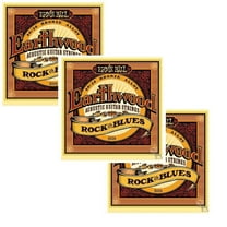 Ernie Ball Guitar Strings 3-Pack Acoustic Earthwood Rock & Blues 10-52 2008