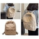 thumbnail image 5 of 1310 Mochila Algodón Con Hilo Bordado Diamantes Mochila para Estudiantes Universitarios Bolso Escolar Bolso para Computadora Bolso Informal (caqui) Caqui, 5 of 9