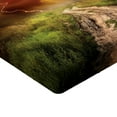 thumbnail image 2 of Ambesonne Nature Fitted Sheet, Big Rain Cloud Dazzling, Full Size, Multicolor, 2 of 3