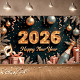 thumbnail image 3 of Decorative Design New Year Banner Festive Theme Celebration Banner for Holiday Event Indoor Decoration Party Backdrop, 3 of 9