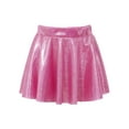 thumbnail image 1 of iiniim Kids Girl's Shinny Skater Skort Ballet Dance Athletic Mini Skirt Dancewear Costume 2-16 A Hot Pink 14-15, 1 of 7