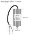 thumbnail image 3 of Uxcell 30uF 250V CA 50/60Hz 2 Cables con perno de fijación, capacitor de arranque CBB60, 3 of 7
