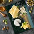 thumbnail image 5 of Rainforest Cutting Board, Rainforest Sunrise on Ocean Seaside Hills Tropical Plants Leaves Print, Decorative Tempered Glass Cutting and Serving Board, Large Size, Green Blue Orange, by Ambesonne, 5 of 5