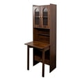 thumbnail image 5 of Aukfa Fold Down Desk Table & Storage Cabinet w/ Drawer for Home Office,Brown, 5 of 8