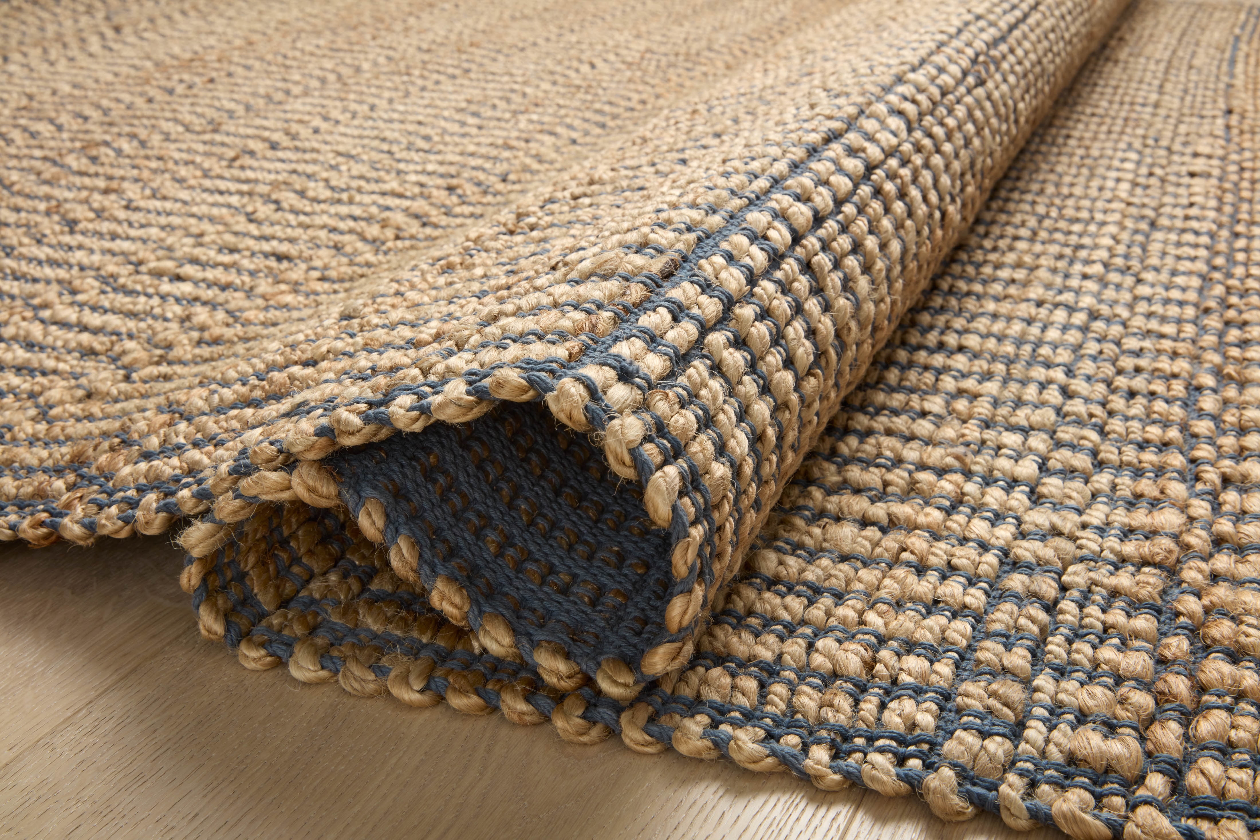 Angela Rose x Loloi Colton Natural / Navy 2'-0" x 3'-0" Accent Rug