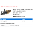 thumbnail image 2 of Ported Vacuum Switch - Compatible with 1987 Dodge B350 5.9L V8, 2 of 2