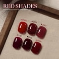 thumbnail image 2 of Set de esmaltes de uñas GAOY Red Gel 6 colores Burgundy Cherry Jelly, 2 of 6