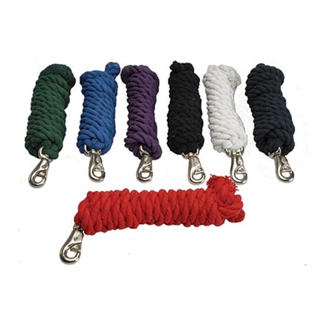 Cotton Lead Rope with Bull Snap, Navy